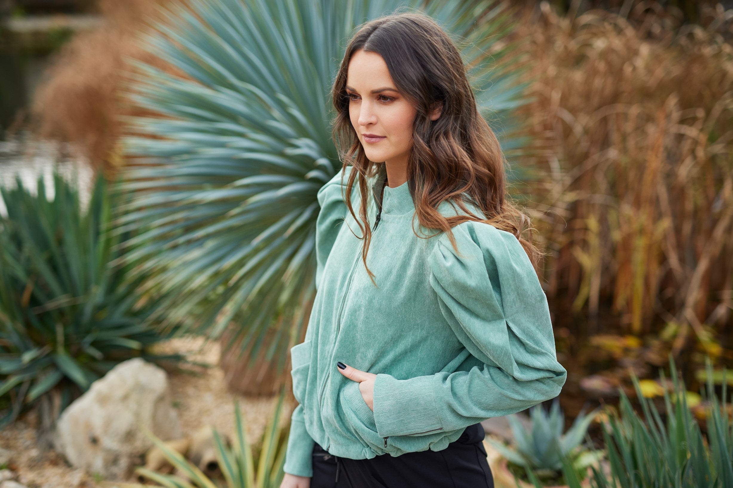 Blouson Jacke Bomberjacke in Mint Hellmint Limitierte Edition Herbstmode