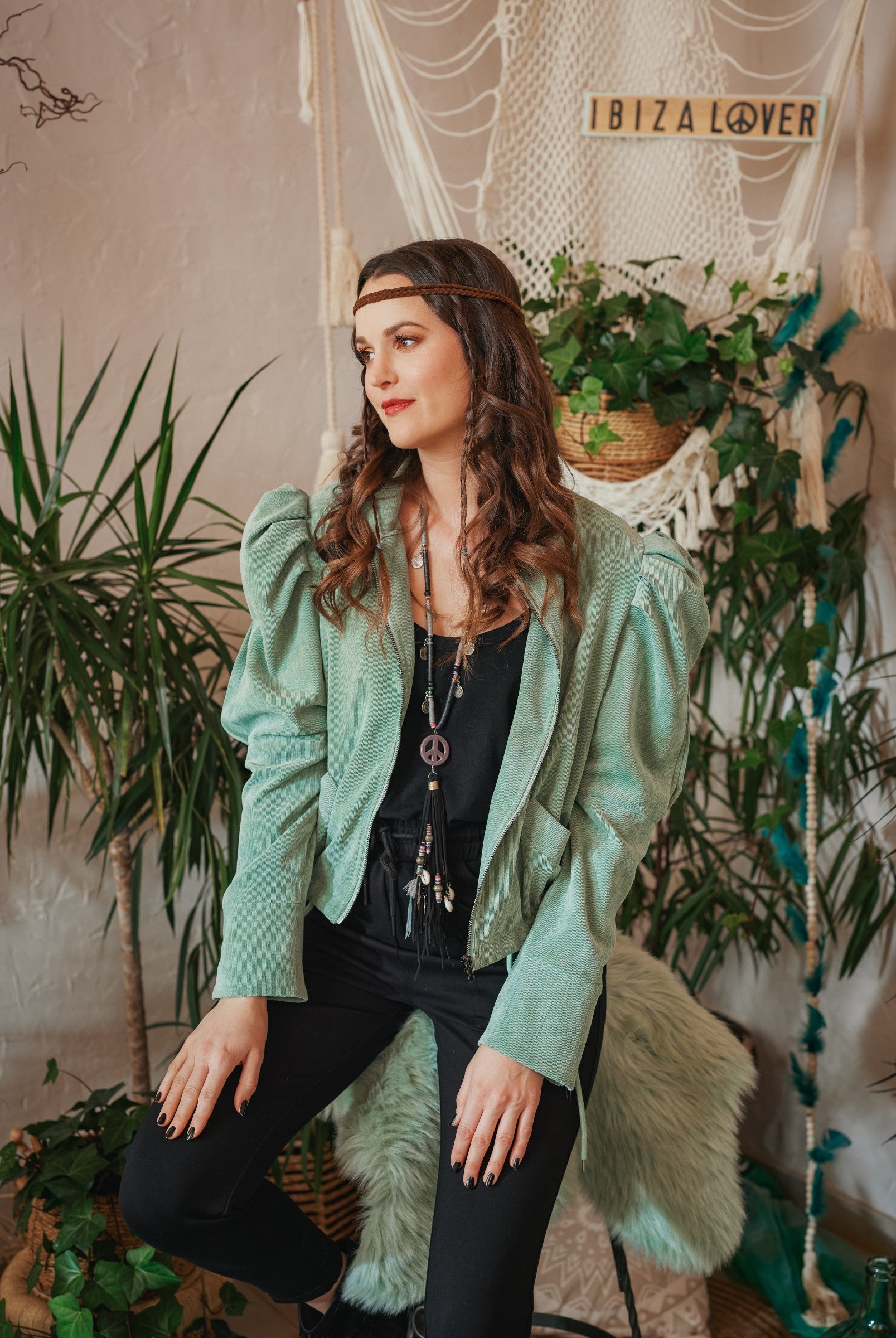 PISTAZIEN-GRÜN BLOUSON JACKE LIMITIERTE EDITION