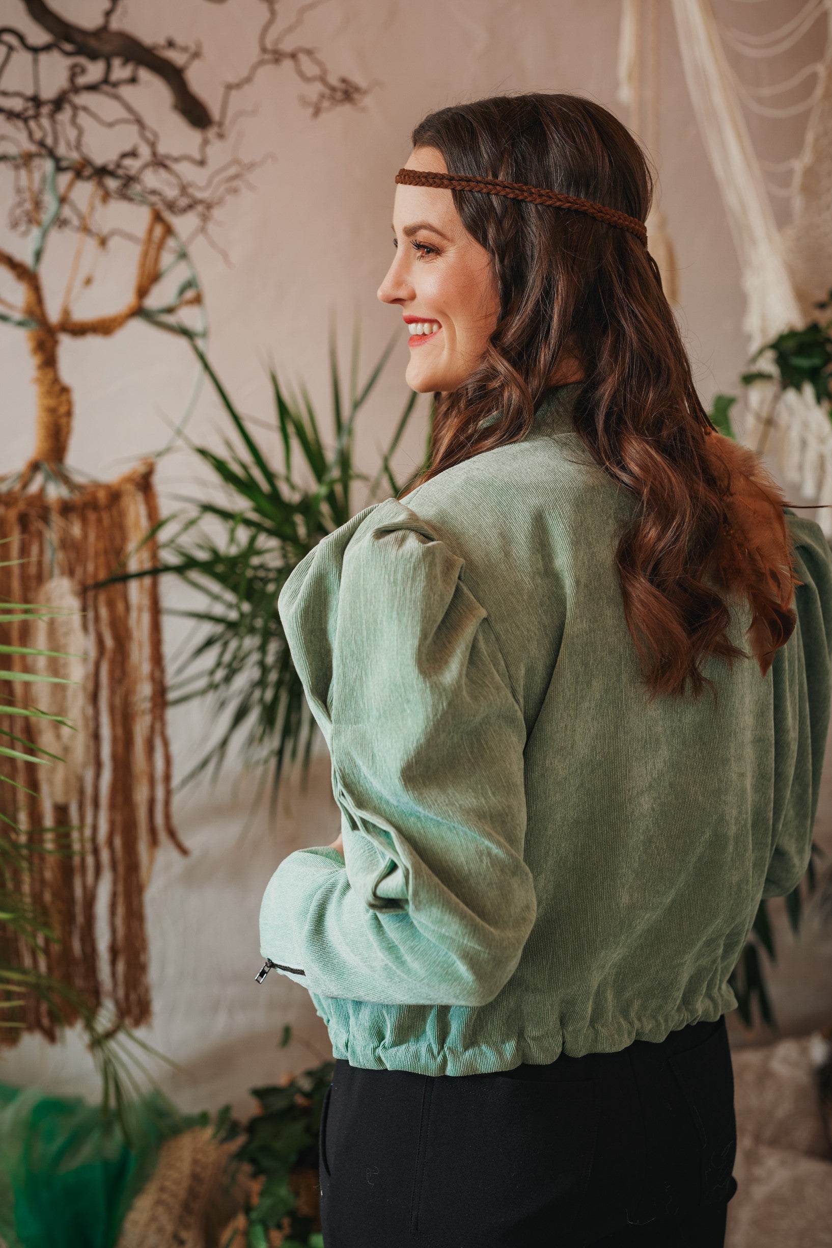 PISTAZIEN-GRÜN BLOUSON JACKE LIMITIERTE EDITION