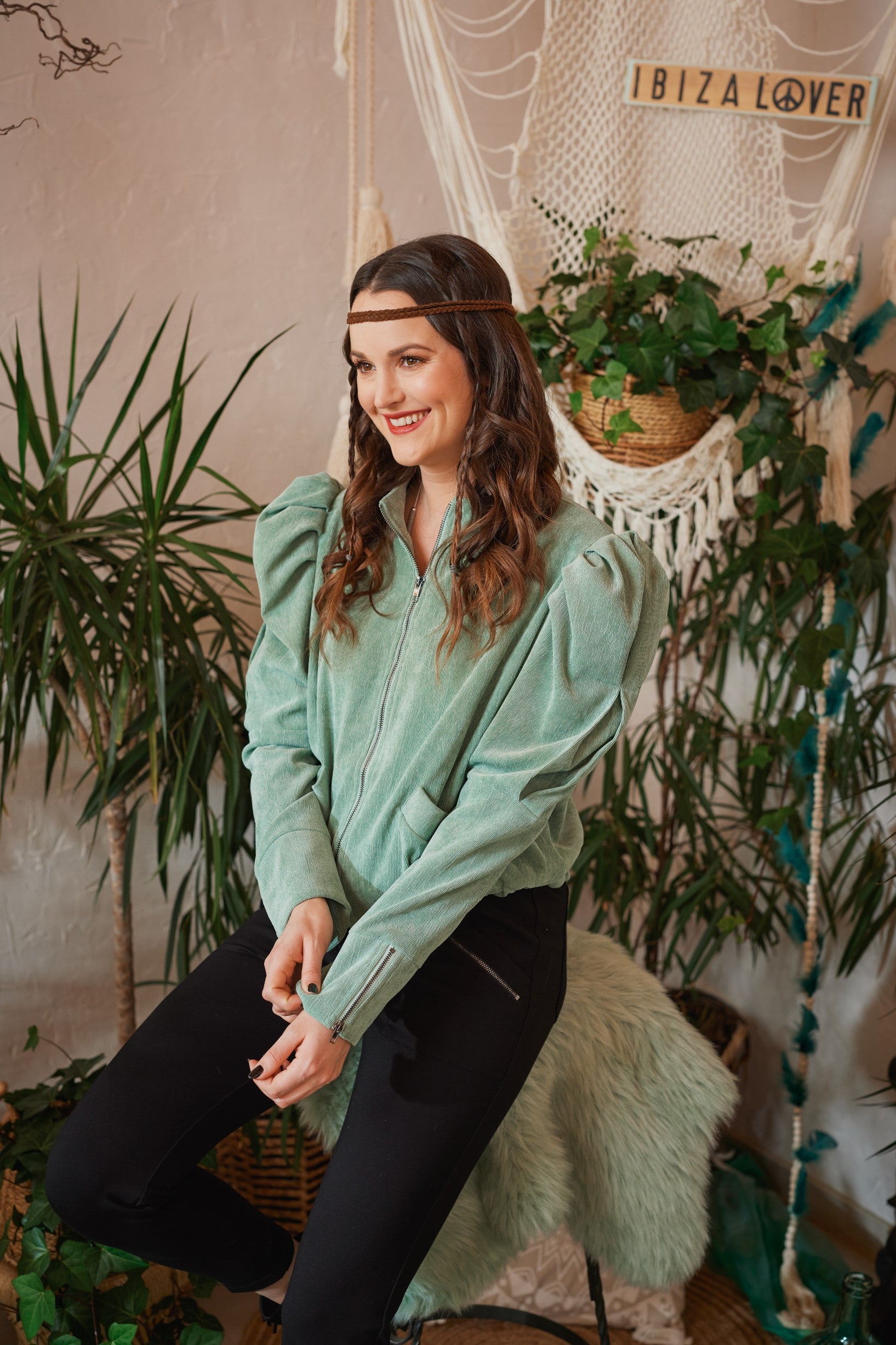 PISTAZIEN-GRÜN BLOUSON JACKE LIMITIERTE EDITION