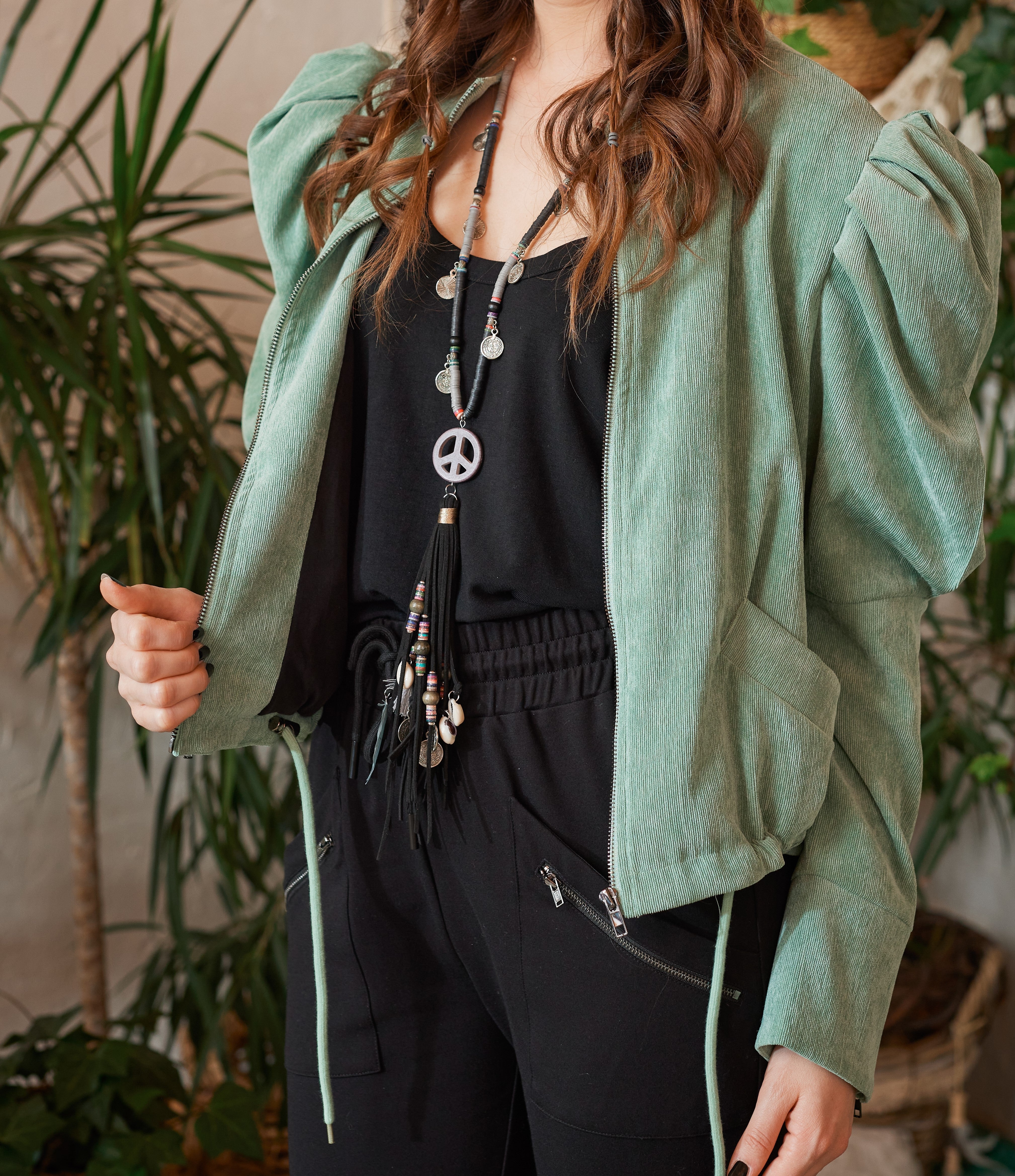 PISTAZIEN-GRÜN BLOUSON JACKE LIMITIERTE EDITION